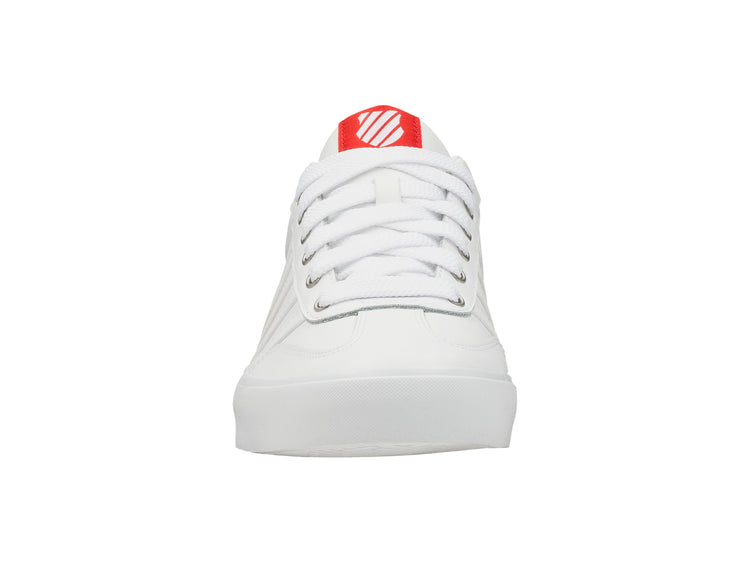 75487-160-M | ADDISON VULC LTR | WHITE/HIGH RISK RED