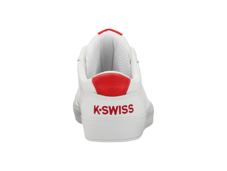75487-160-M | ADDISON VULC LTR | WHITE/HIGH RISK RED