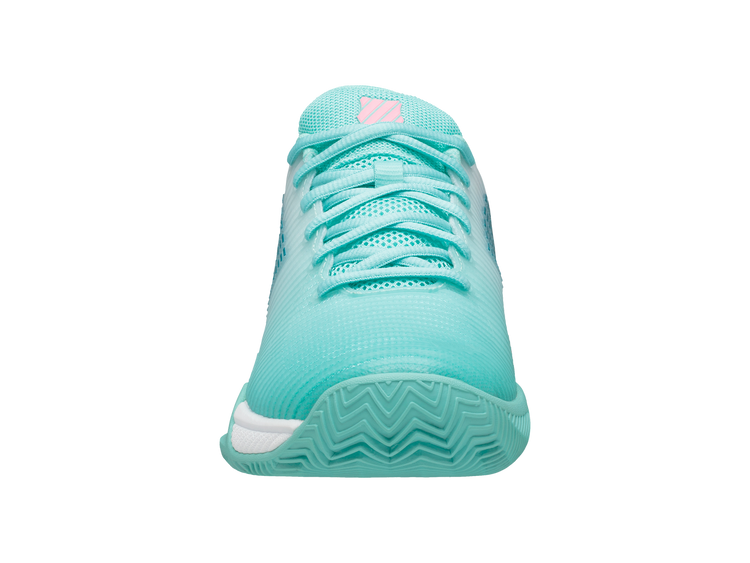 86614-439-M | HYPERCOURT EXPRESS 2 CLAY | ARUBA BLUE/WHITE/SOFT NEON PINK