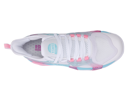 94597-146-M | K-FRAME PADEL | WHITE/SOFT NEON BLUE/NEON BUBLE GUM