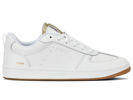 94734-199-M | COURT VARSITY | WHITE/GOLD/LIGHT GUM