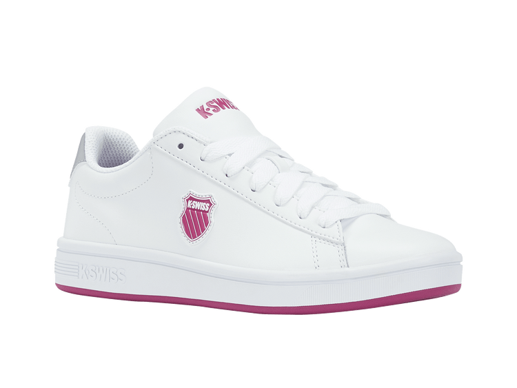 96599-111-M | COURT SHIELD | WHITE/FESTIVAL FUCHSIA/SILVER