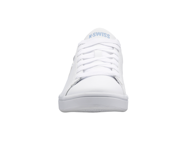 96599-161-M | COURT SHIELD | WHITE/CHAMBRAY BLUE/SAND CORAL