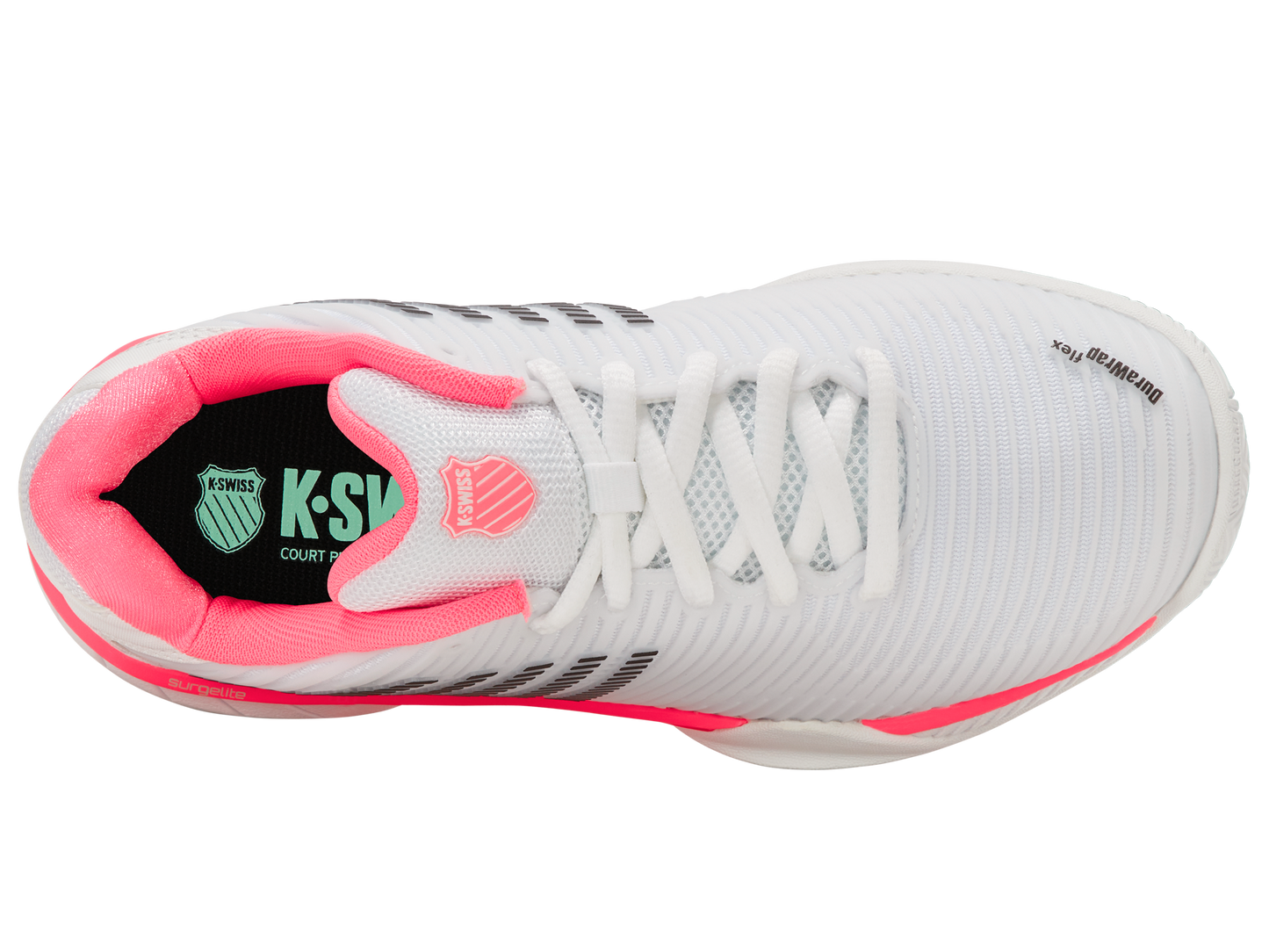 96613-173-M | HYPERCOURT EXPRESS 2 | WHITE/NEON PASTEL PINK/BLACK