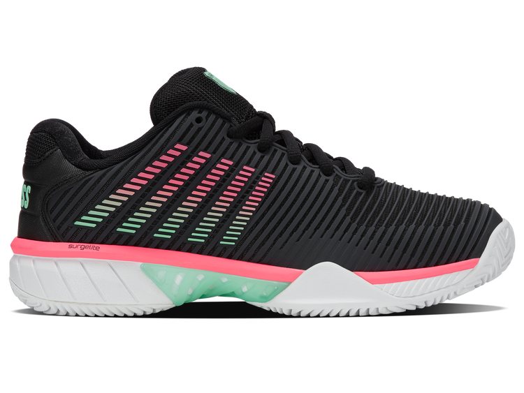 96614-037-M | HYPERCOURT EXPRESS 2 CLAY | BLACK/WHITE/NEON MINT
