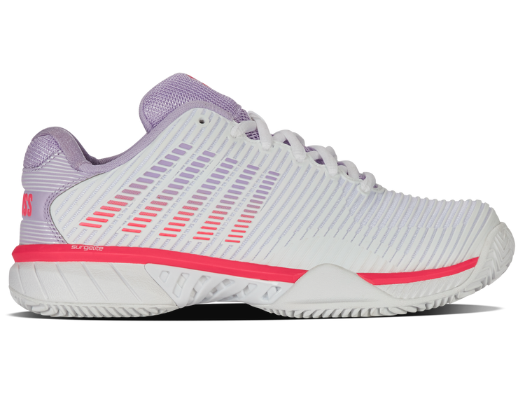 96614-182-M | HYPERCOURT EXPRESS 2 CLAY | WHITE/ORCHID PETAL/NEON BLAZE