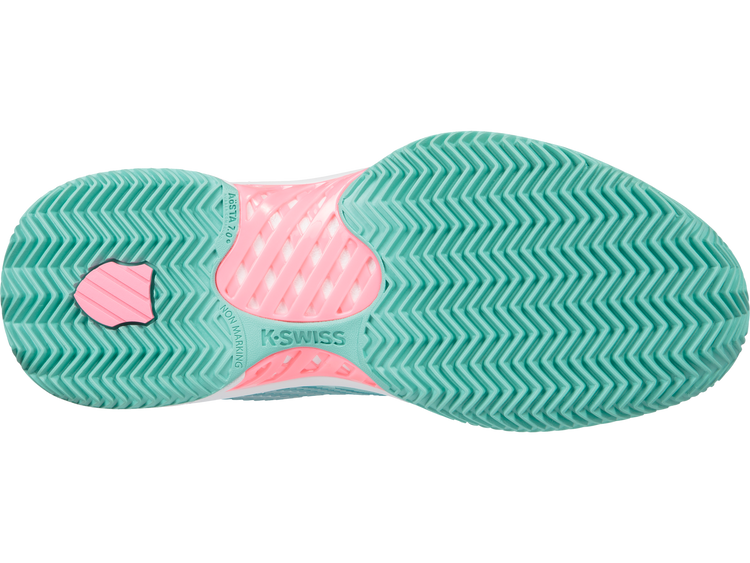 96614-439-M | HYPERCOURT EXPRESS 2 CLAY | ARUBA BLUE/WHITE/SOFT NEON PINK