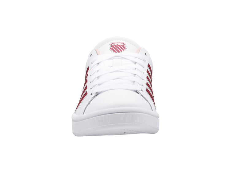 97011-116-M | COURT TIEBREAK | WHITE/BURGUNDY/PEACHY KEEN