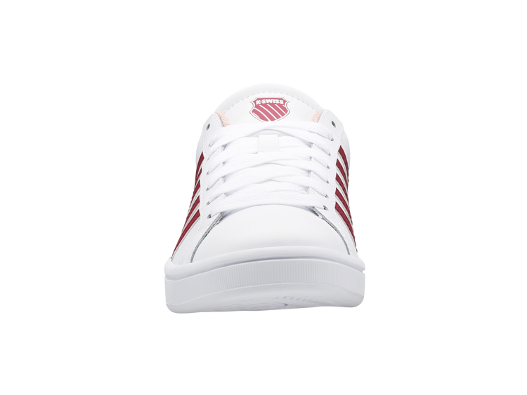 97011-116-M | COURT TIEBREAK | WHITE/BURGUNDY/PEACHY KEEN