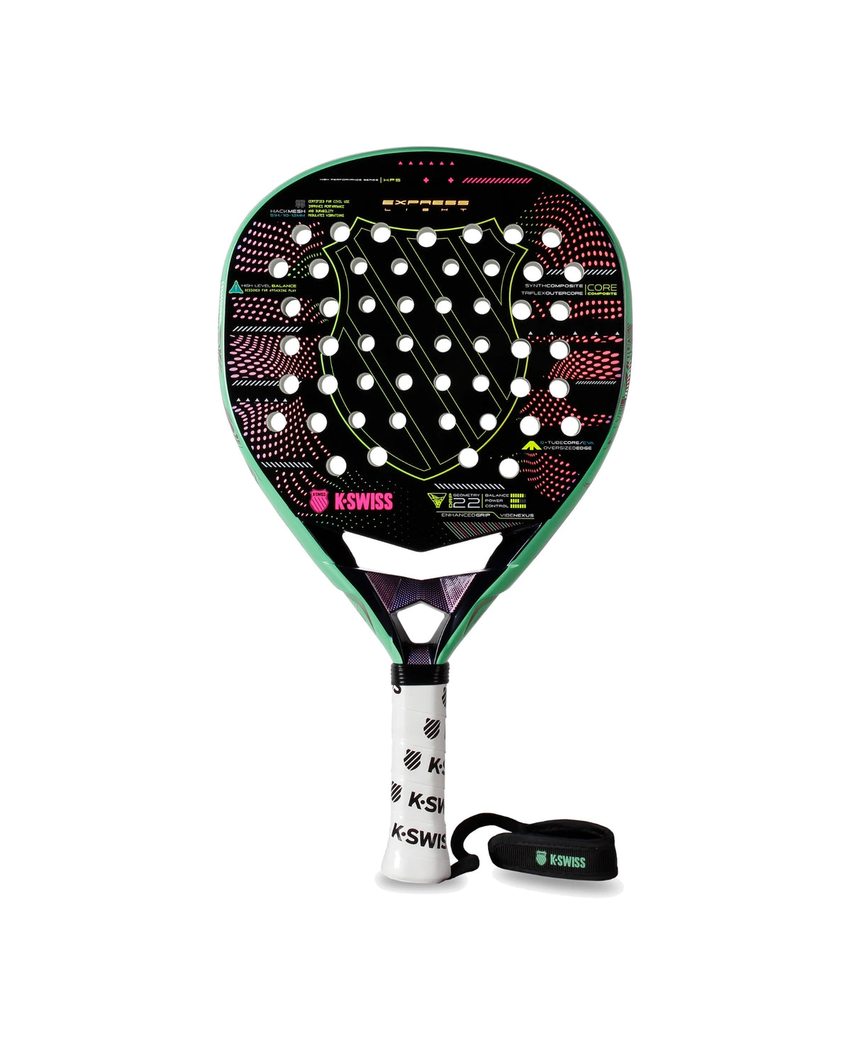 AC0260-095 | EXPRESS LIGHT PADEL RACKET | GREY/TUR/YELLOW/PK