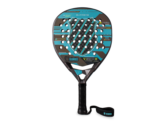 AC0258-080 | SUPREME PADELSCHLÄGER | GRAU/TÜRKISBLAU