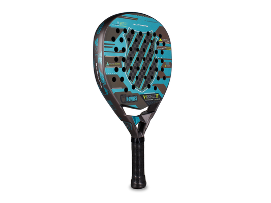 AC0258-080 | SUPREME PADELSCHLÄGER | GRAU/TÜRKISBLAU
