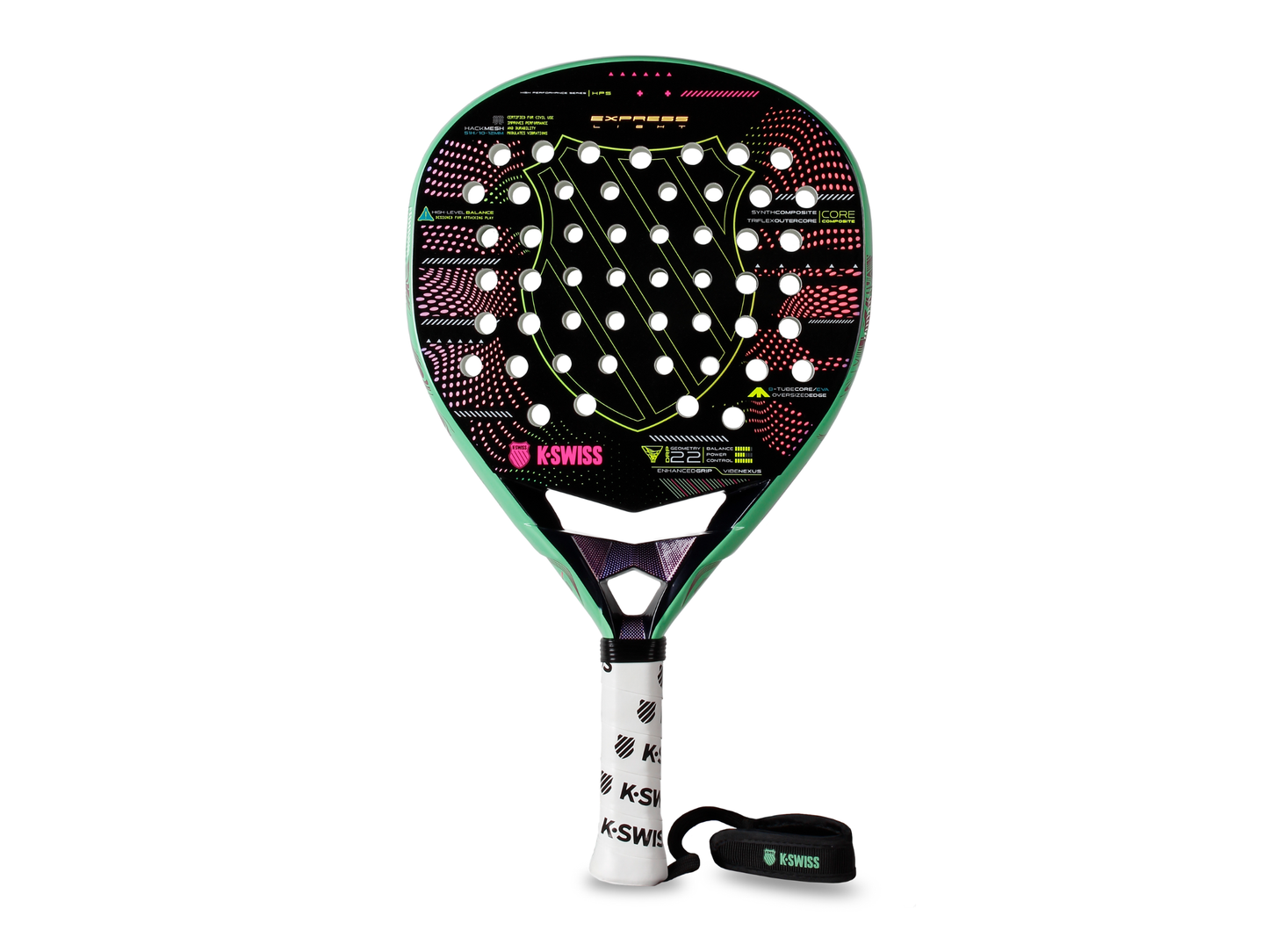 AC0260-095 | EXPRESS LIGHT PADEL RACKET | GREY/TUR/YELLOW/PK