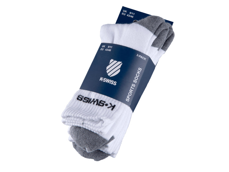 SX0046-102 | SPORT SOCKS 3-PACK | WHITE/BLACK