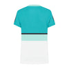 194252-988 | WOMENS HYPERCOURT STRIPE TEE | ARUBA BLUE / ALGIERS BLUE / WHITE