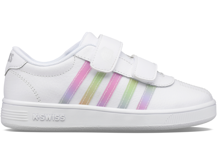 57005-103-M | CLASSIC PRO STRAP | WHITE/PASTEL RAINBOW