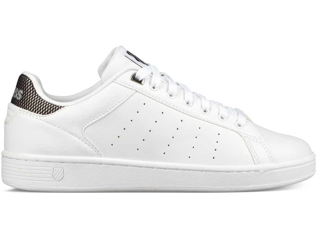 95353-102-M | WOMENS CLEAN COURT CMF | WHITE/BLACK