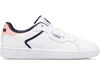 96347-145-M | WOMENS CLEAN COURT II CMF | WHITE/GRAYSTONE/PEACH NECTAR